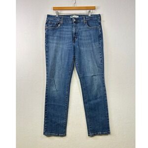 Levi's 505 Straight Leg Jeans Blue Denim Women's Size 14‎ Medium